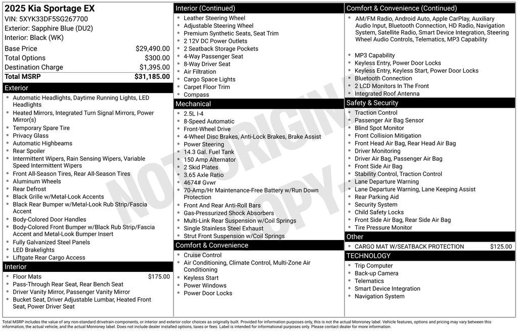 2025 Kia Sportage EX