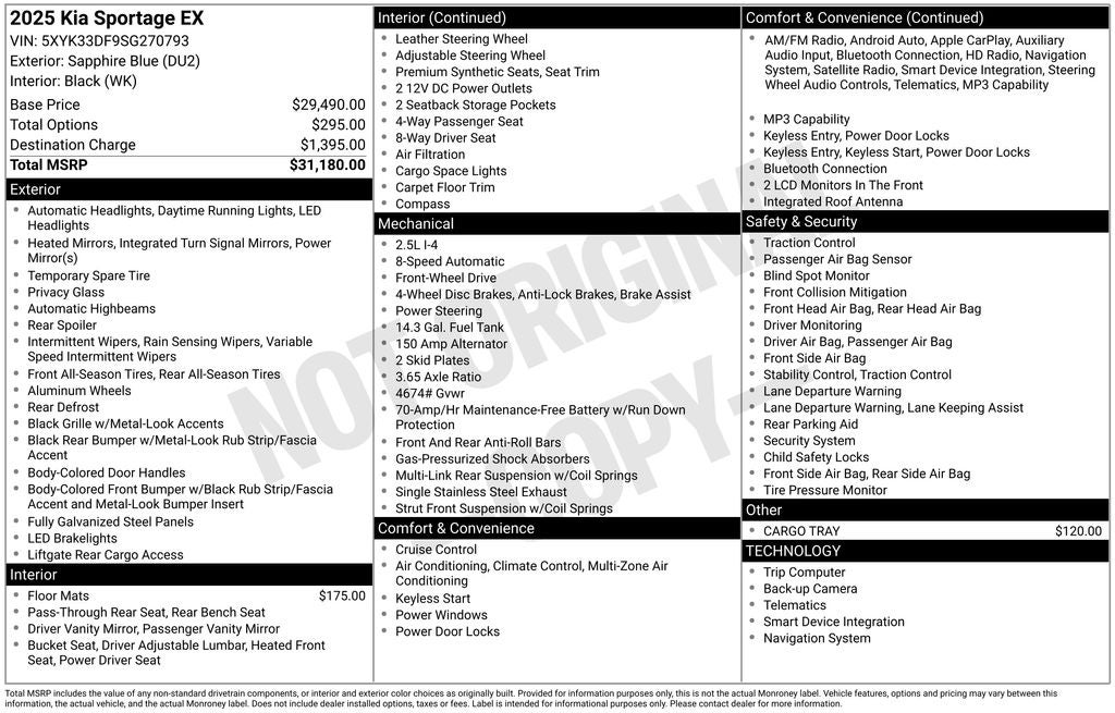 2025 Kia Sportage EX