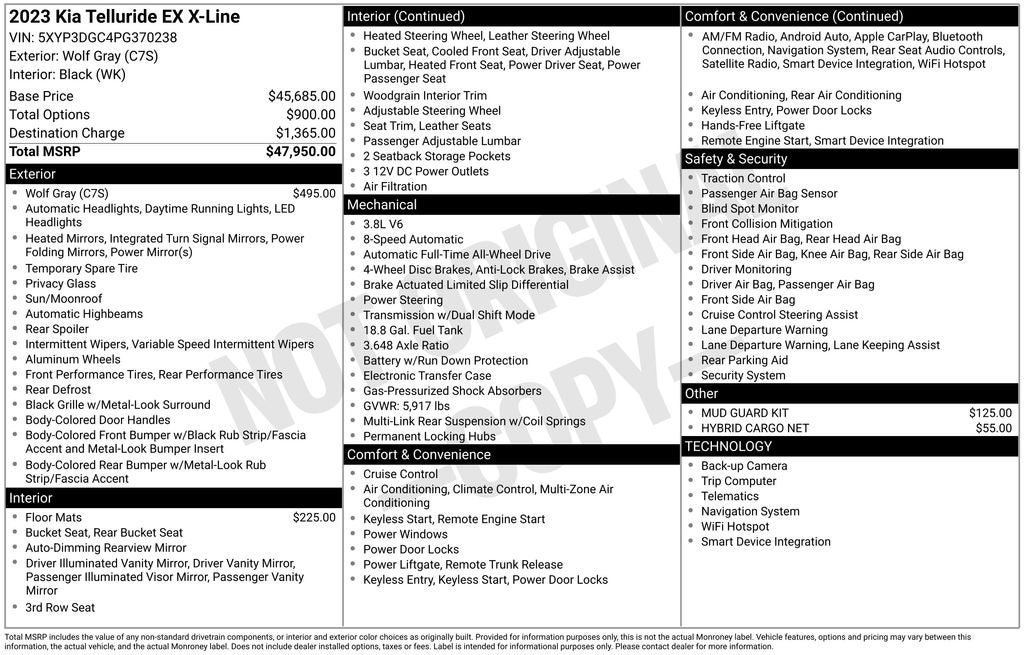 2023 Kia Telluride EX X-Line