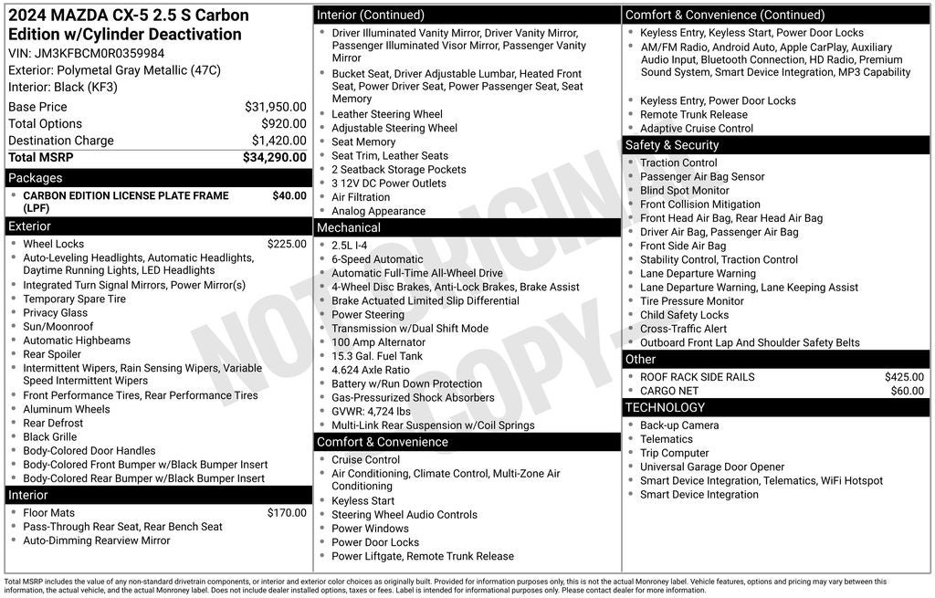 2024 Mazda Mazda CX-5 2.5 S Preferred Package
