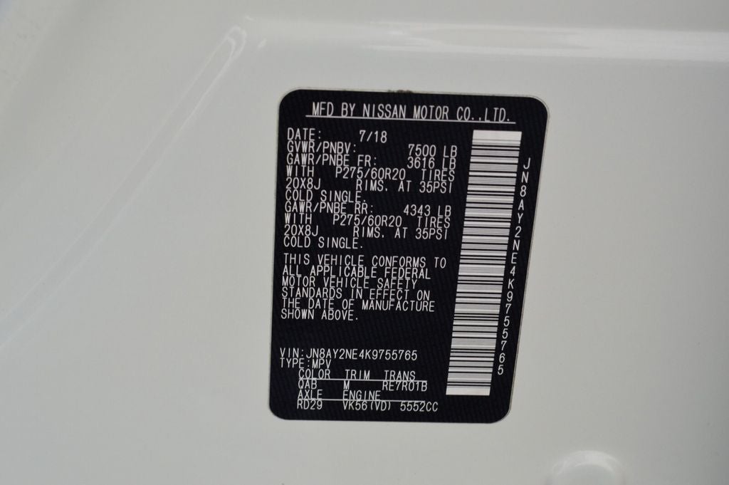 2019 Nissan Armada Platinum