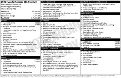 2025 Hyundai Palisade SEL Premium