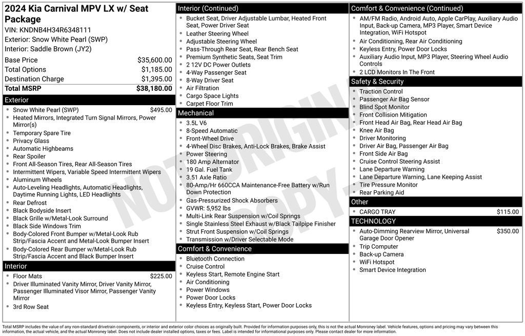 2024 Kia Carnival LX