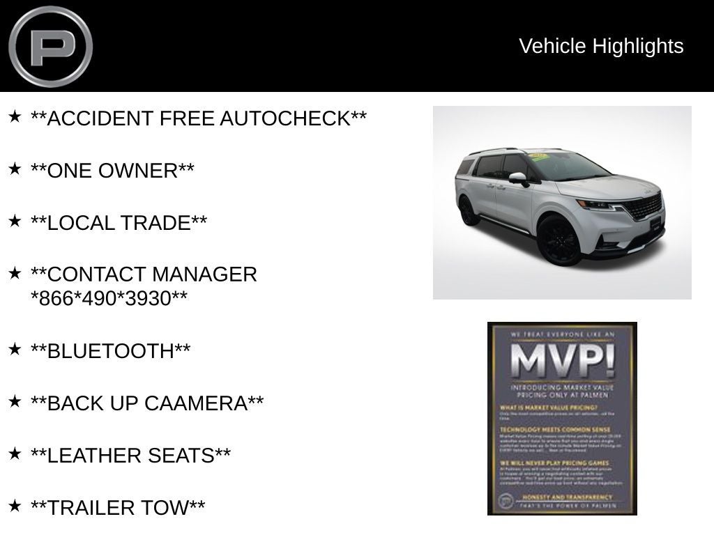 2022 Kia Carnival SX Prestige