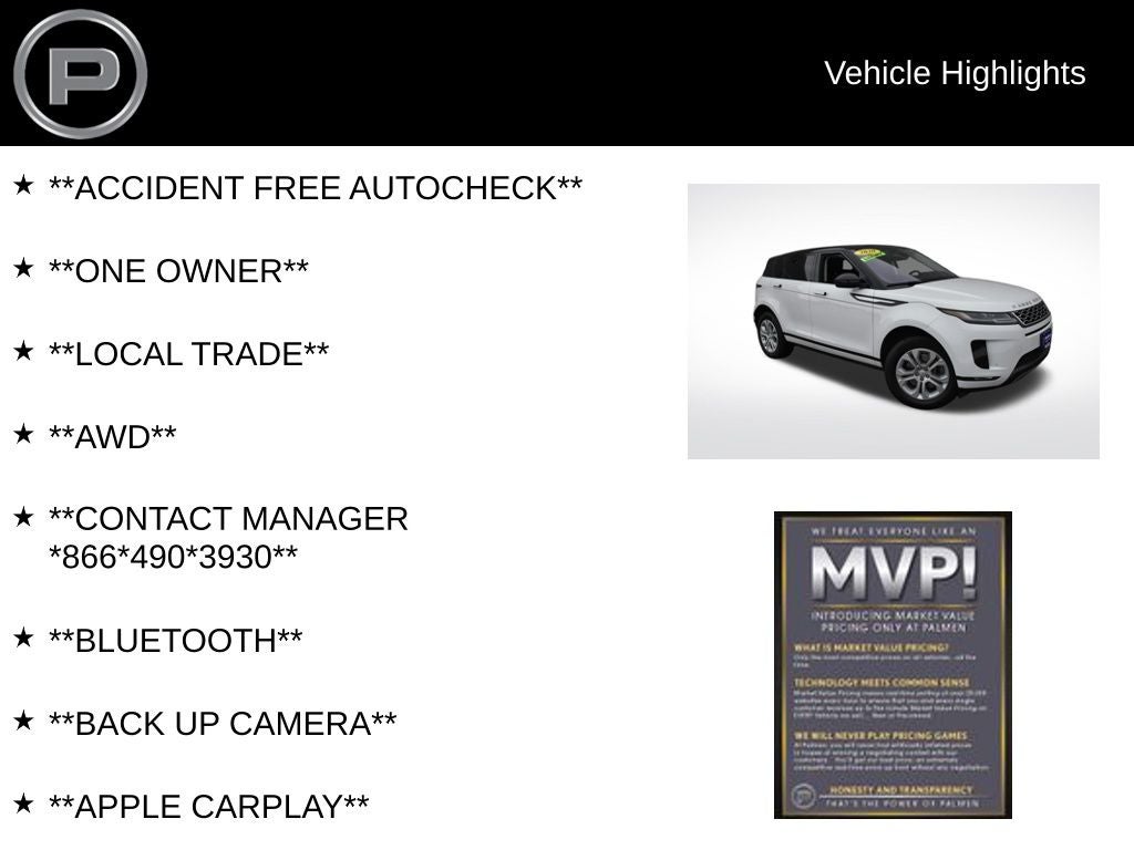 2020 Land Rover Range Rover Evoque S