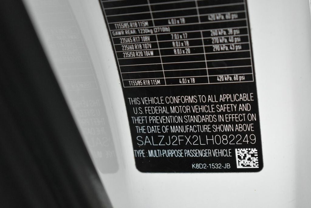 2020 Land Rover Range Rover Evoque S