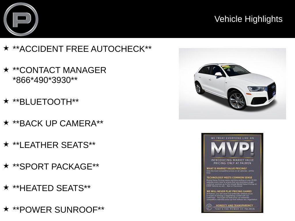 2018 Audi Q3 2.0T Premium