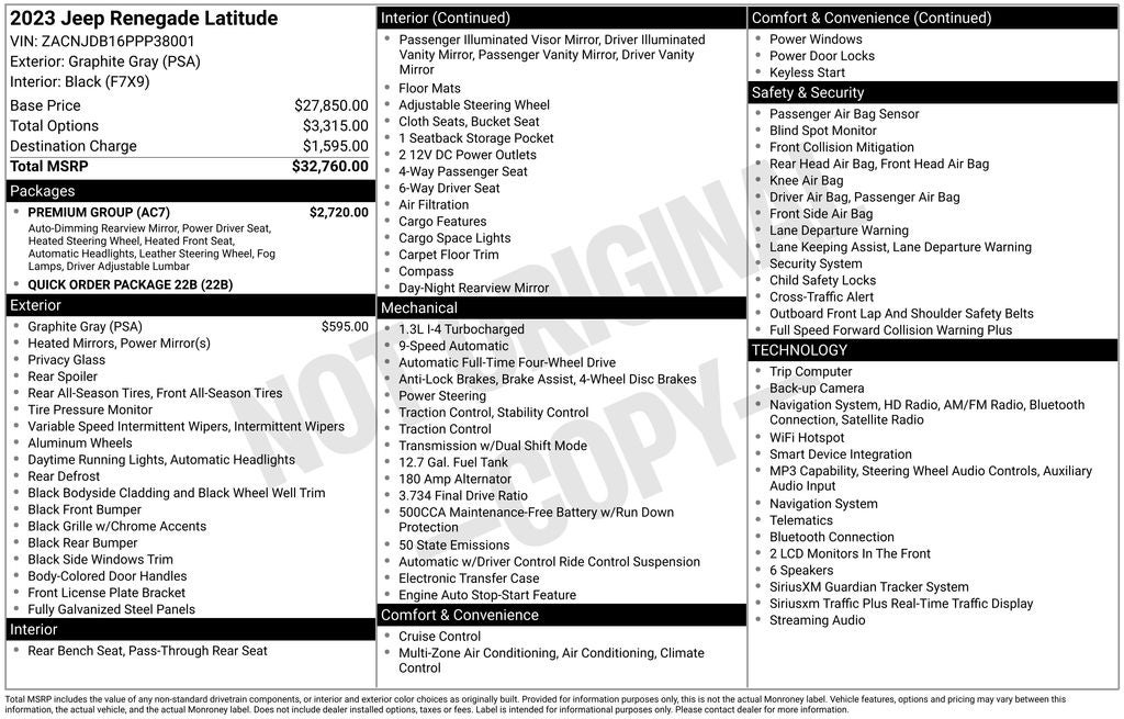 2023 Jeep Renegade Latitude