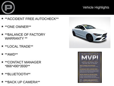 2023 Mercedes-Benz CLA 250 Coupe 4MATIC®