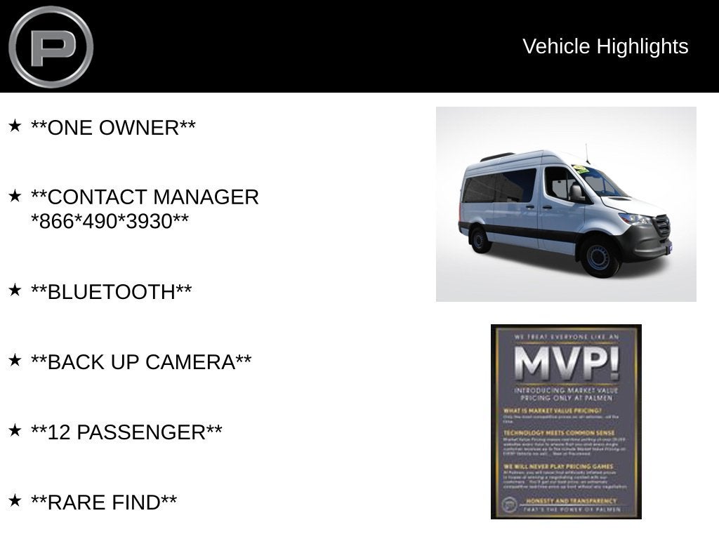 2024 Mercedes-Benz Sprinter 2500 Standard Roof 4-Cyl Diesel