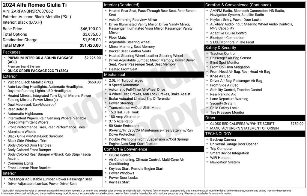 2024 Alfa Romeo Giulia Ti AWD