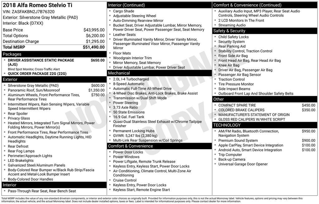 2018 Alfa Romeo Stelvio Ti