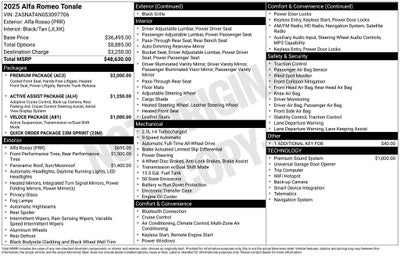 2025 Alfa Romeo Tonale TONALE AWD