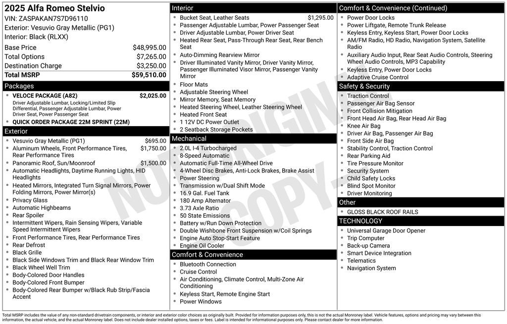 2025 Alfa Romeo Stelvio STELVIO AWD