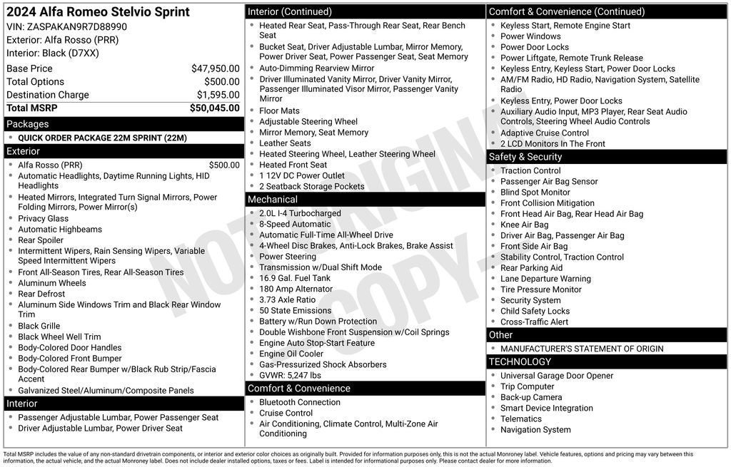 2024 Alfa Romeo Stelvio Sprint AWD