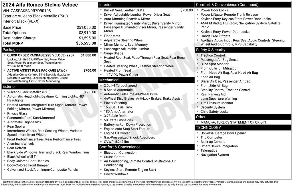 2024 Alfa Romeo Stelvio Veloce AWD