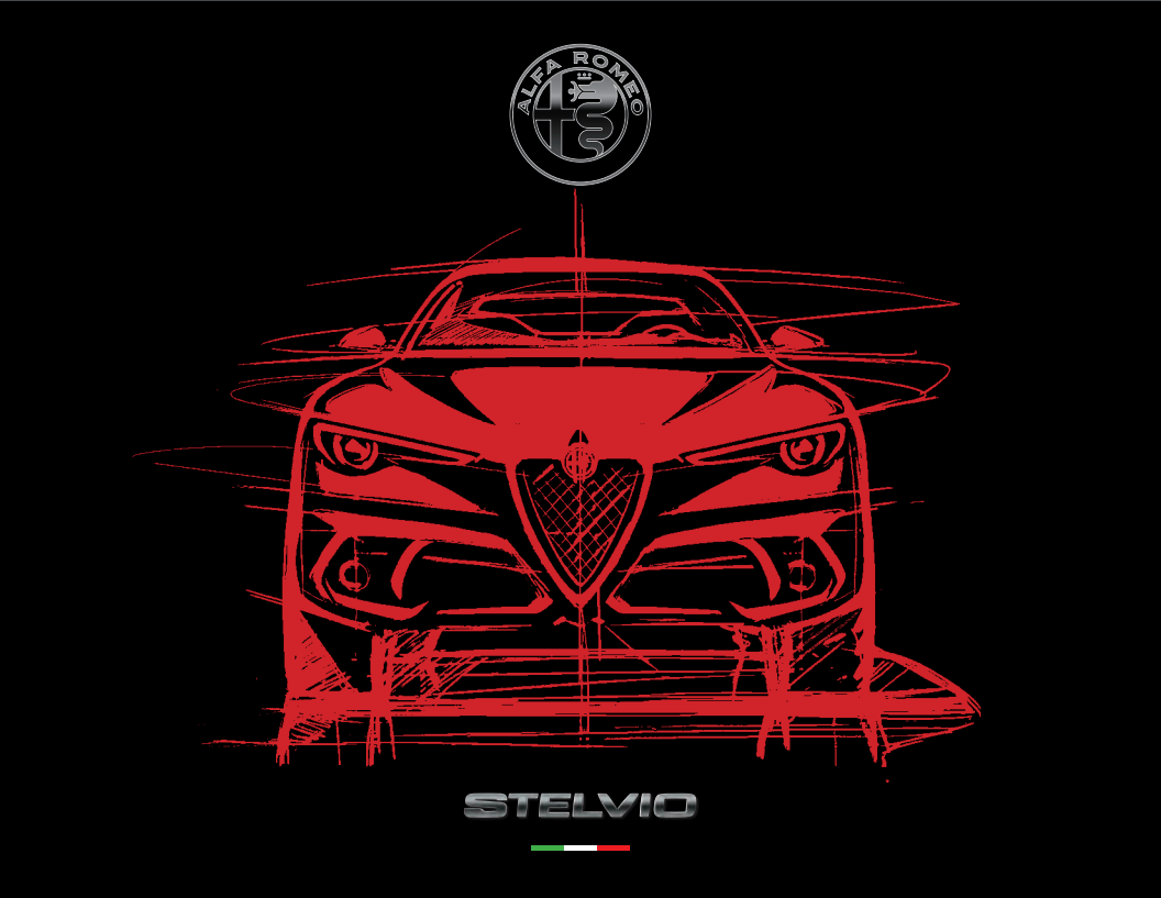 alfa romeo stelvio sketch
